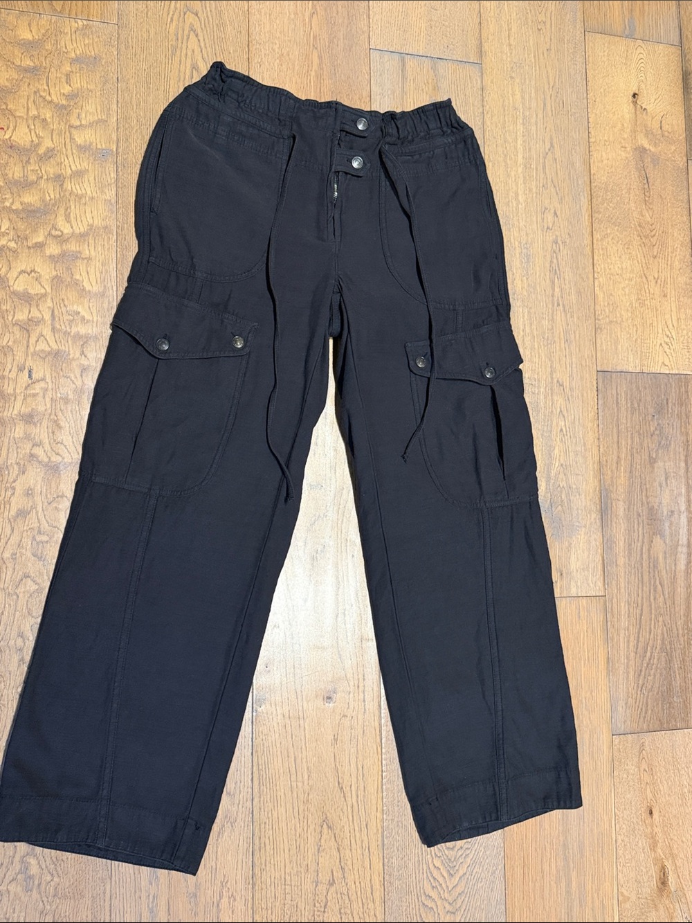 Free People Park Avenue Cotton Cargo Pants Size S - Picture 7 of 7